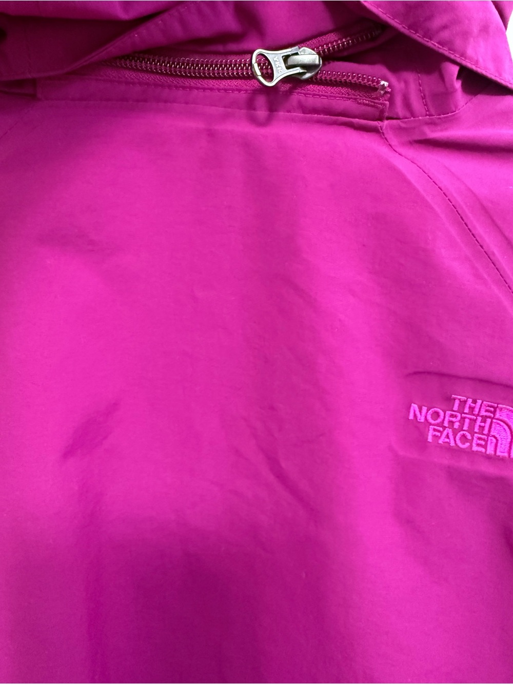 The North Face Women's HyVent Full Zip Magenta Hooded Shell Jacket, Size XXL - Picture 8 of 10